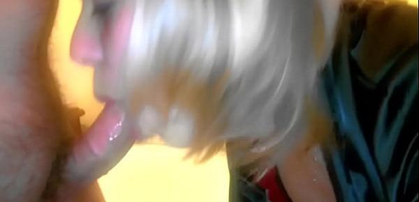  Blondy Giving Her Best POV Blowjob And A Cumshot Session